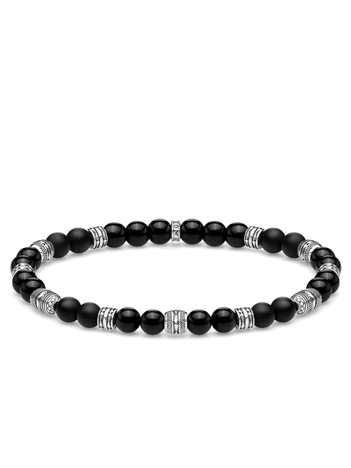 

Thomas Sabo Черный браслет-талисман из серебра, черный