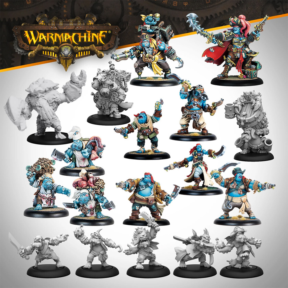 

Миниатюра Steamforged Games Warmachine: Southern Kriels Brineblood Marauders Core Expansion