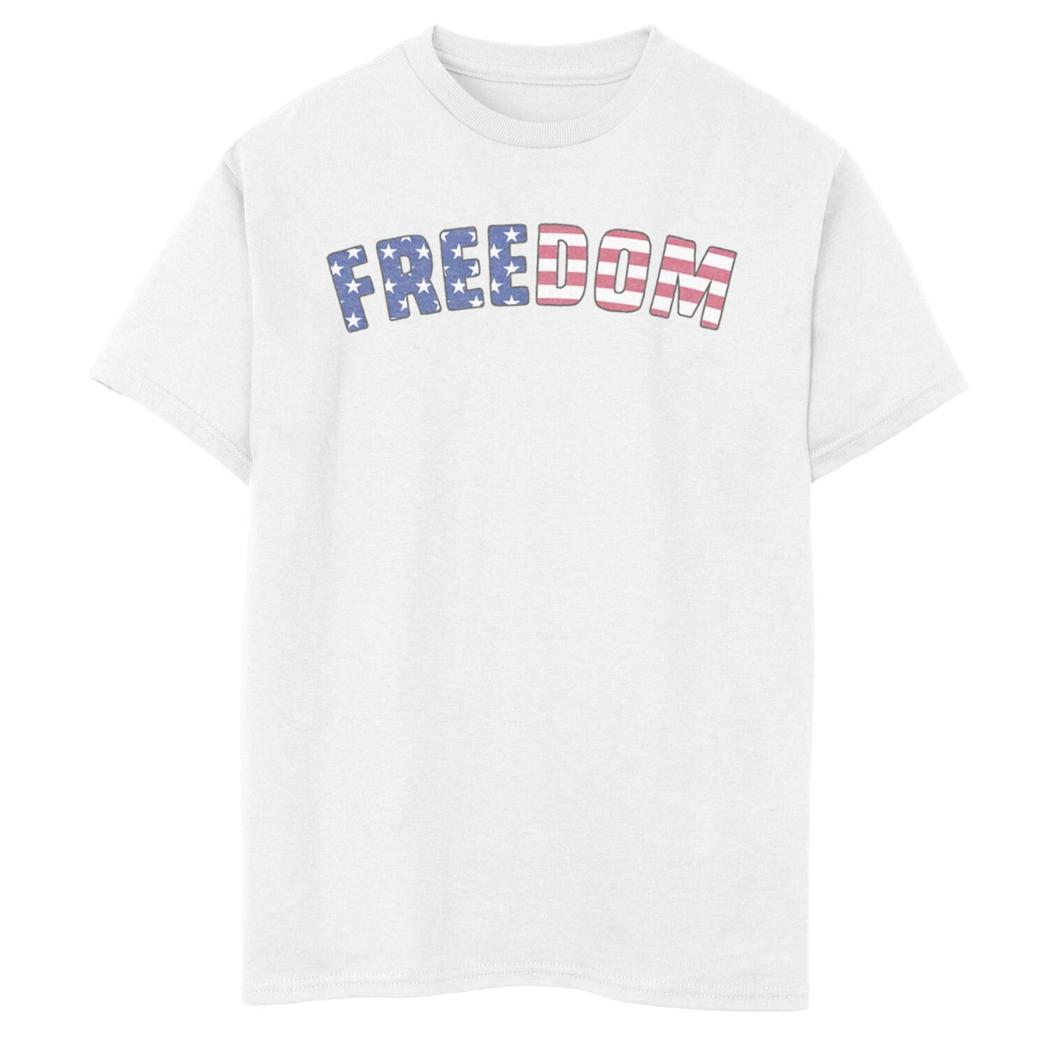 

Красно-бело-синяя футболка с рисунком Freedom для мальчиков 8–20 лет Americana Licensed Character, Красный, Красно-бело-синяя футболка с рисунком Freedom для мальчиков 8–20 лет Americana Licensed Character