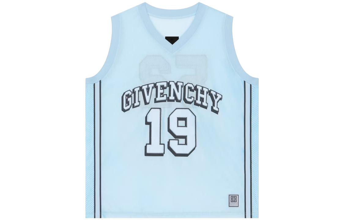 

Сетчатая баскетбольная майка Givenchy, светло-голубая