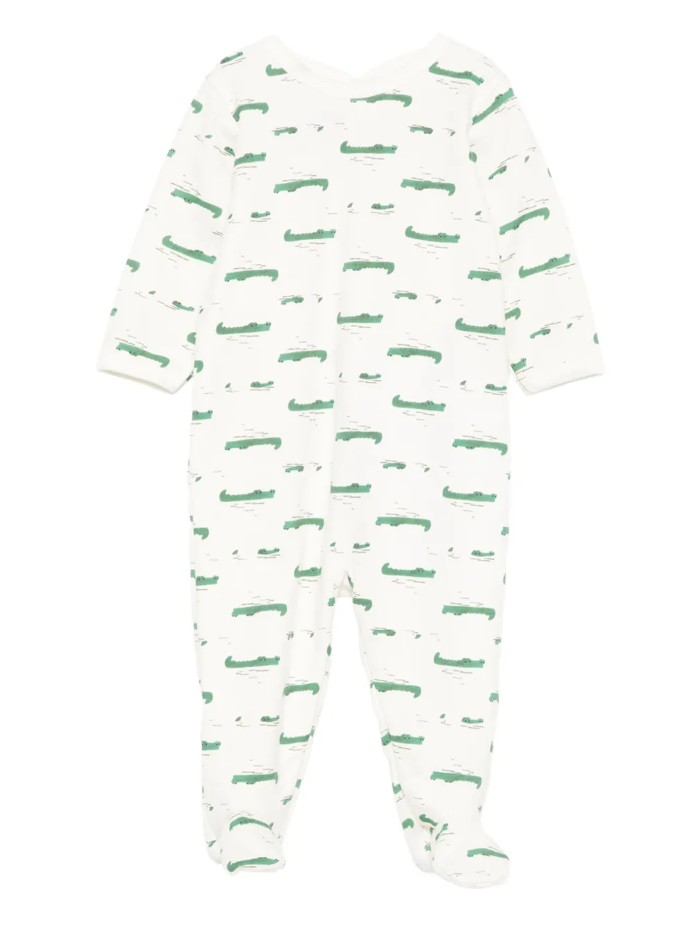 

Комбинезон для новорожденного с принтом Petit Bateau, белый