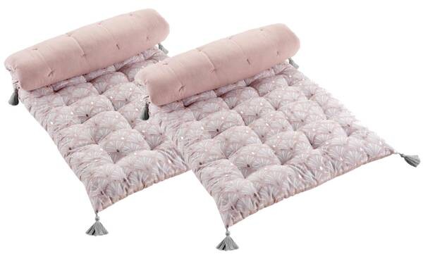 

Подушка на сиденье Dynamic24 Roma 2 шт, 60x5x120 см, светло-розовый