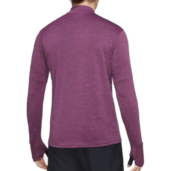 Футболка therma fit repellent element 1 2 молния беговой топ Nike, фиолетовый — фото 2