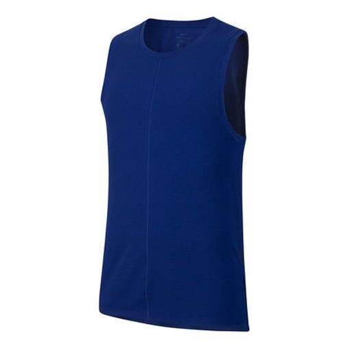 

Спортивная футболка yoga dri-fit jersey for men dark-blue Nike, синий