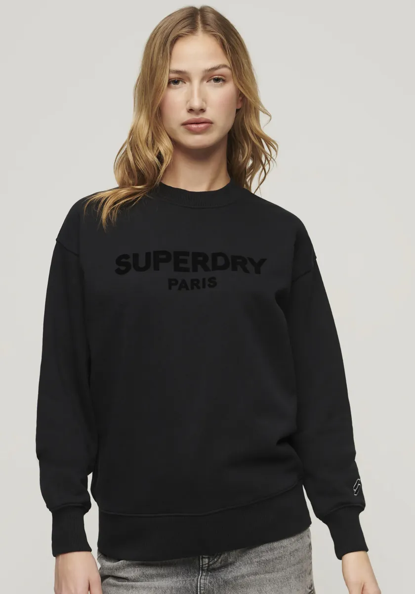 

Толстовка Superdry "SPORT LUXE LOOSE CREW SWEAT", черный