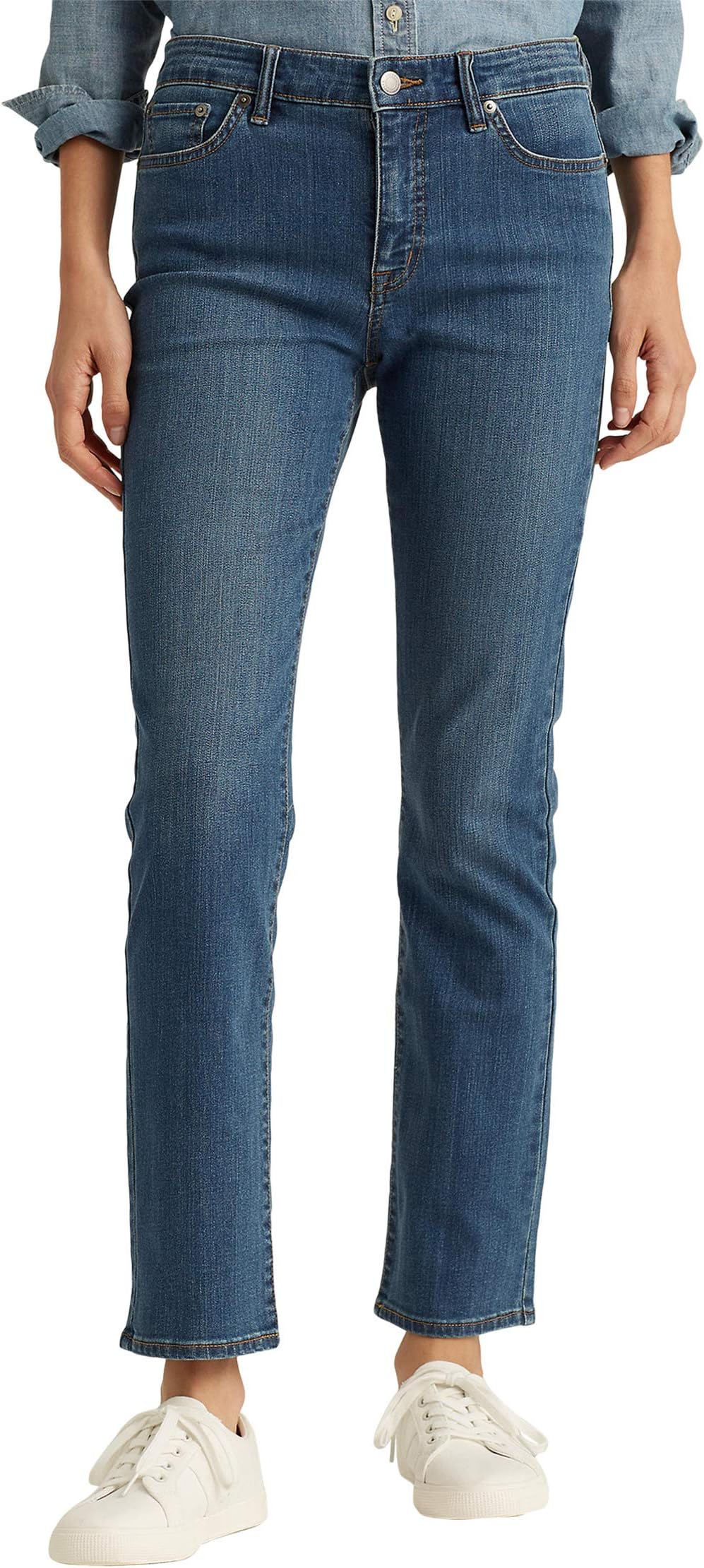 

Джинсы Lauren Ralph Lauren Premier Straight Jeans, цвет Ocean Blue Wash