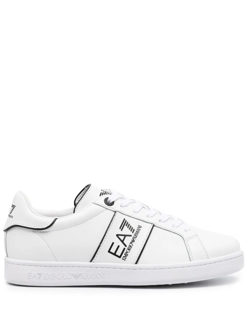 

Кожаные кроссовки с логотипом Ea7 Emporio Armani, белый