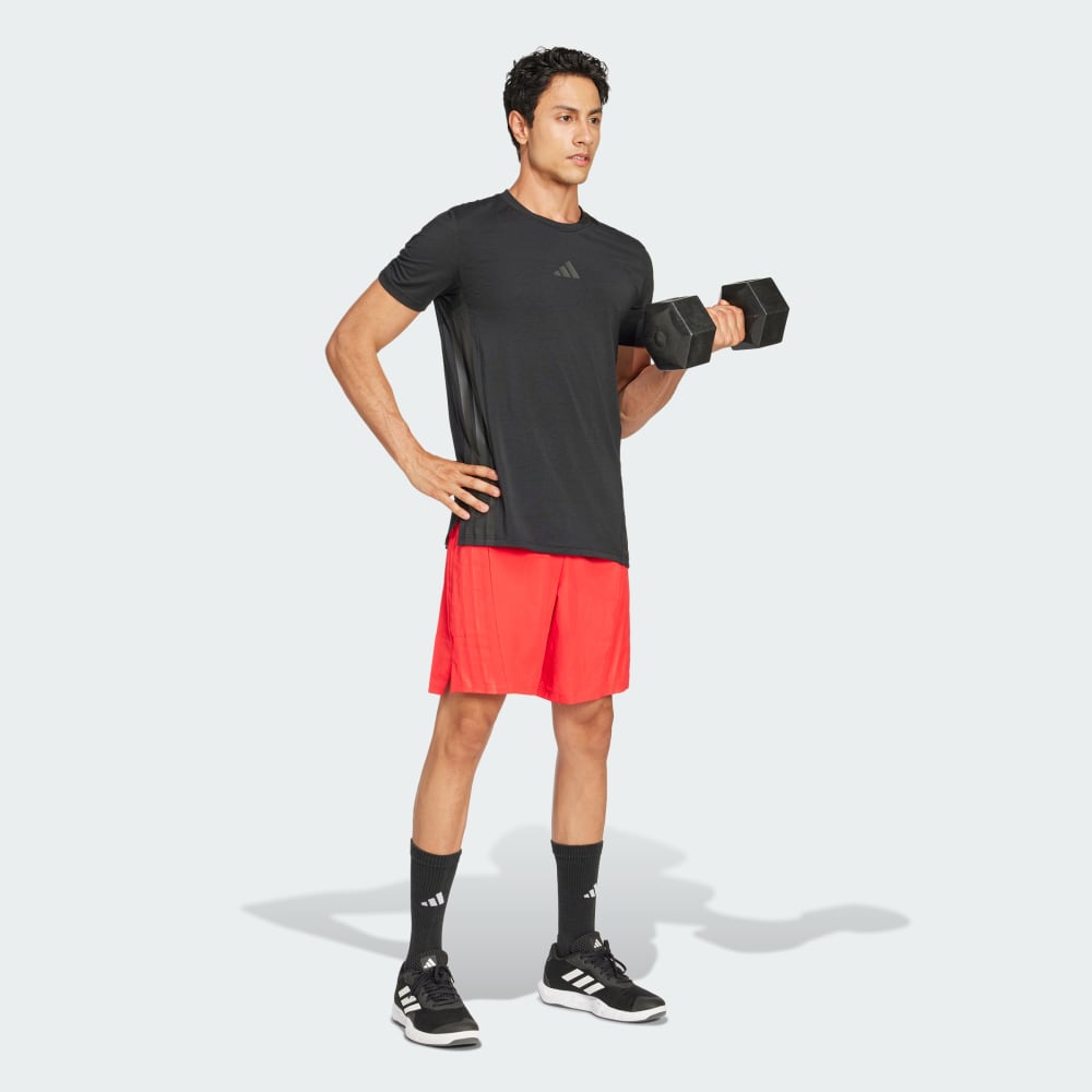 Спортивная футболка Adidas Designed 4 Training 3-Stripes Tee, черный — фото 3