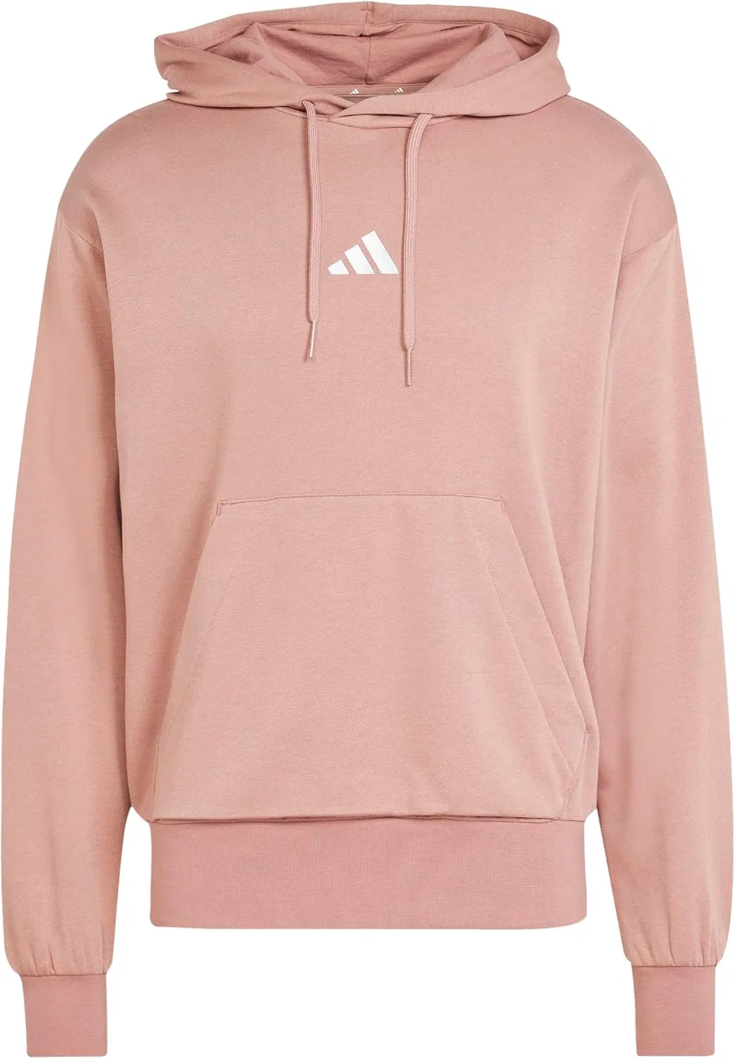Толстовка с капюшоном Adidas Men's Essentials Feel Cozy Fleece Adidas Originals, белый — фото 2