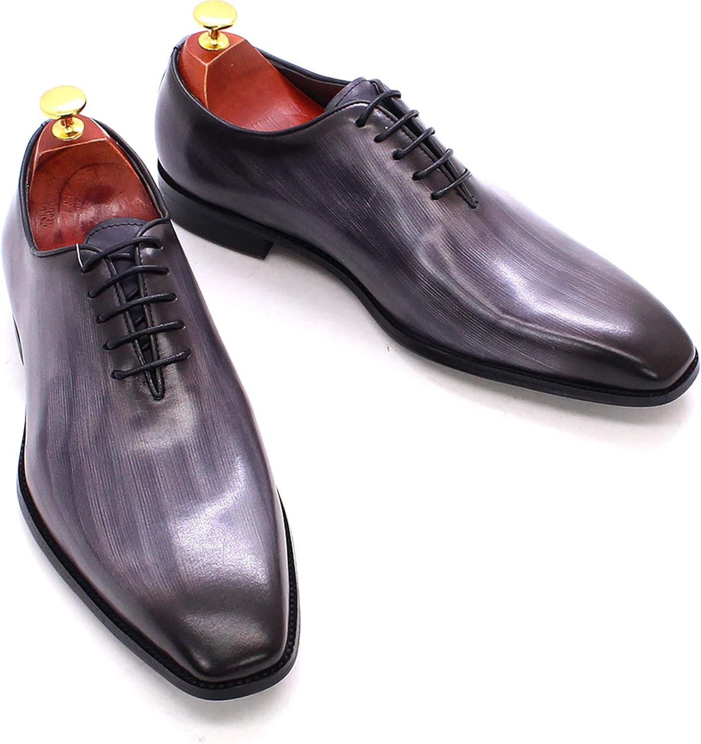 

Мужские классические оксфорды, формальные туфли дерби для свадьбы, кожаные с шнуровкой, для работы и офиса, черные, 42 Generic