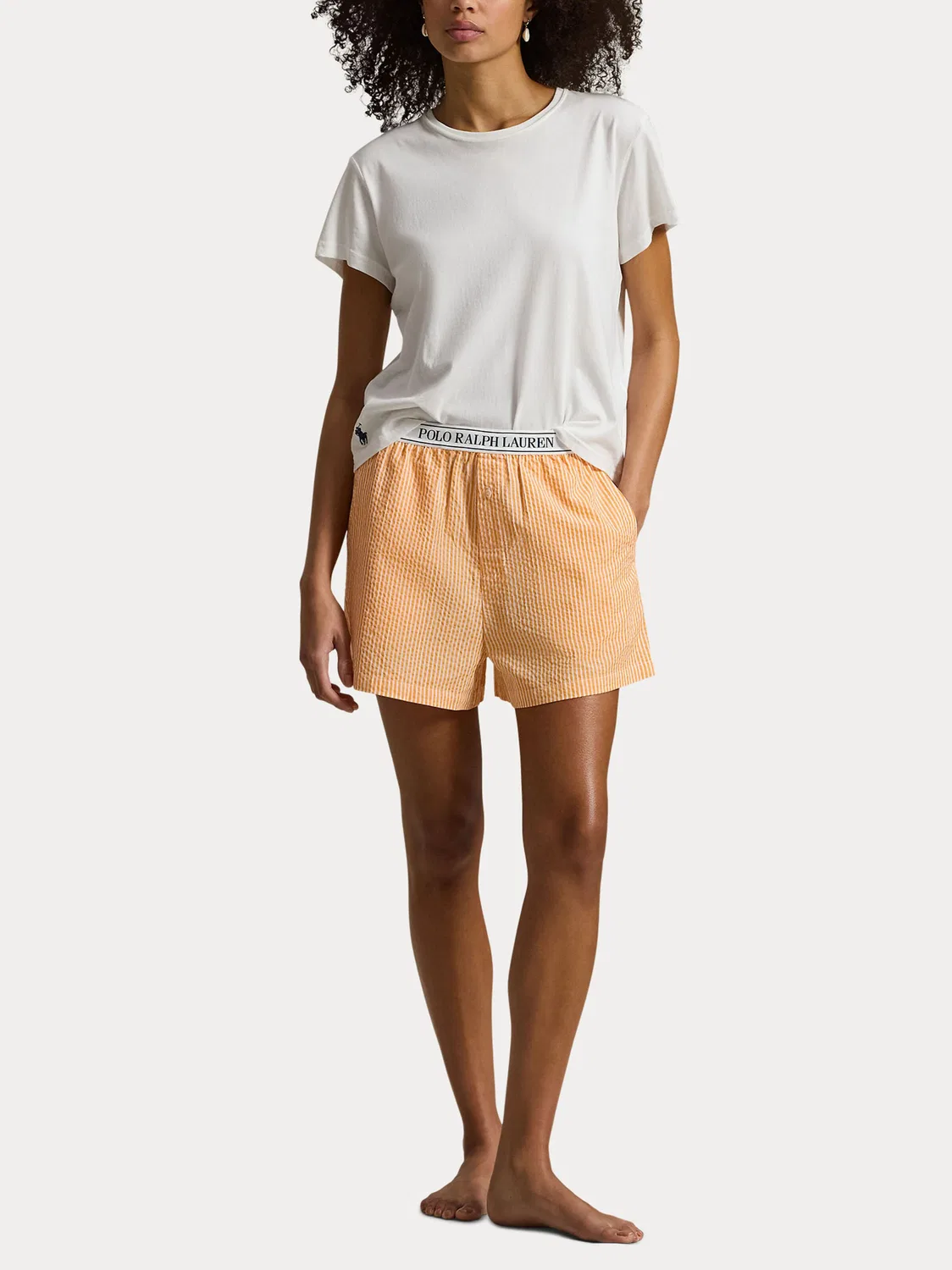 Пижамные штаны 'Сирсакер с фестончатым краем' Polo Ralph Lauren, Orange — фото 4