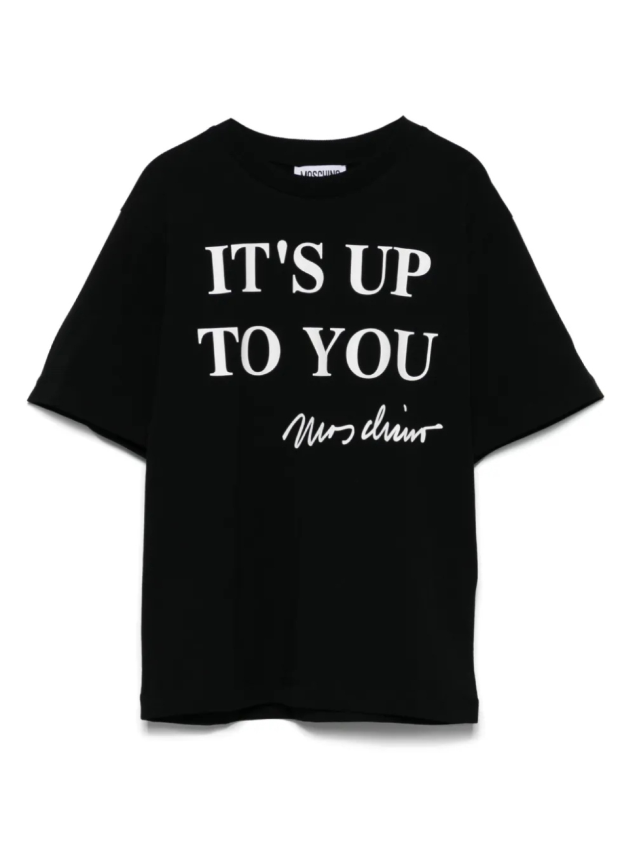 

Футболка с надписью Moschino Kids, черный