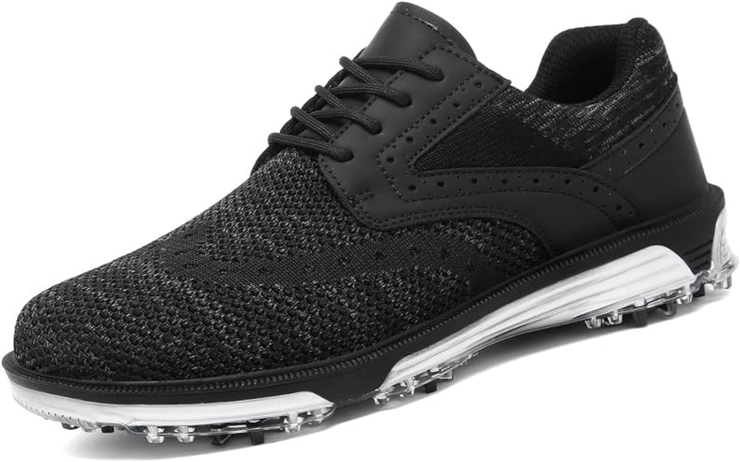 

Мужские гольф-кроссовки ULTIANT с фиксированной безгвоздевой подошвой, легкие, дышащие, без шипов, для улицы, размеры 7.5-13, черный