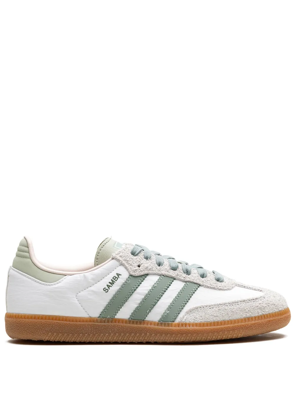 Кроссовки Samba Silver Green Adidas, белый