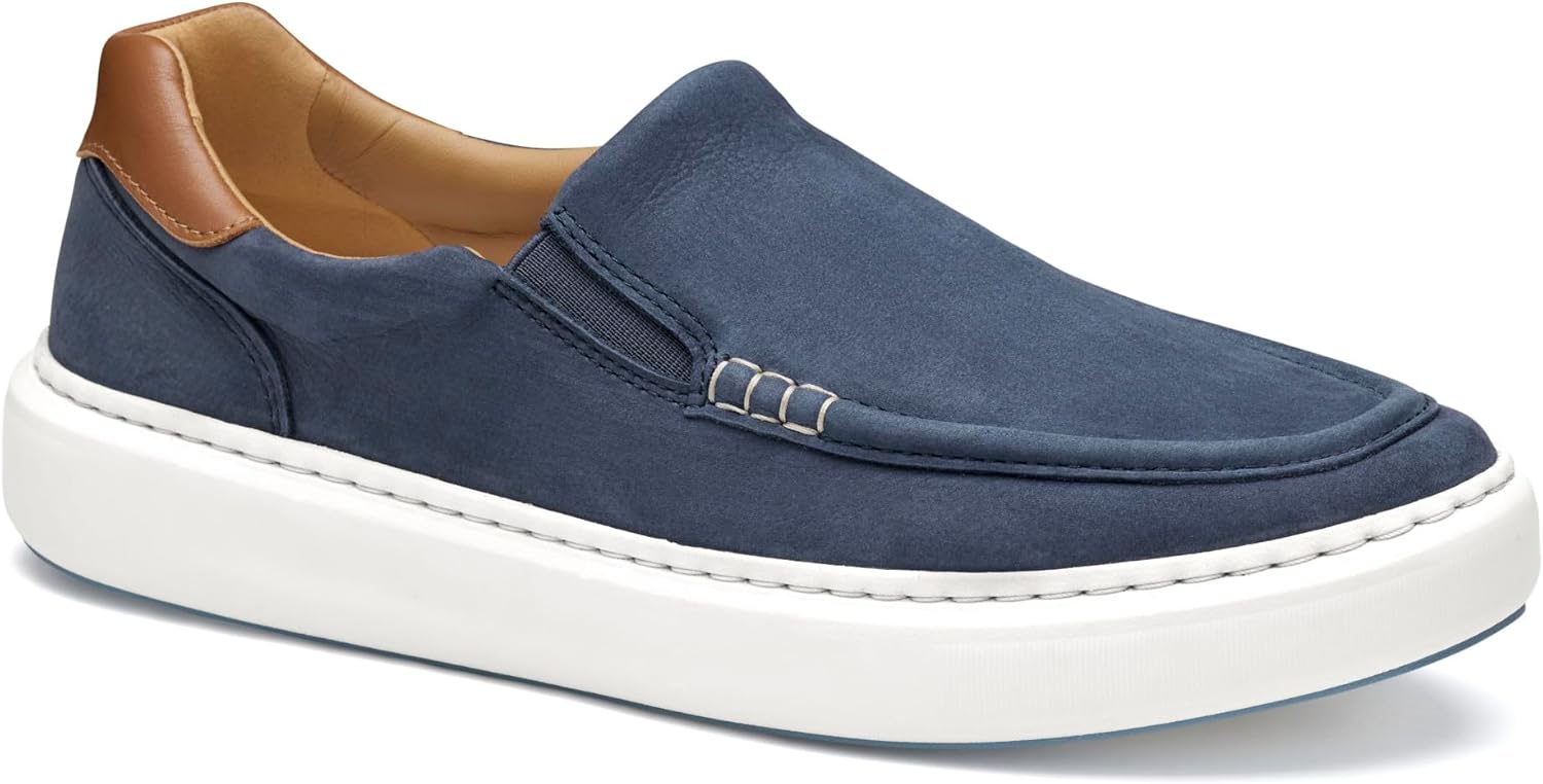 

Мужские слипоны Johnston Murphy Anders Moc Toe Johnston & Murphy, Navy Nubuck