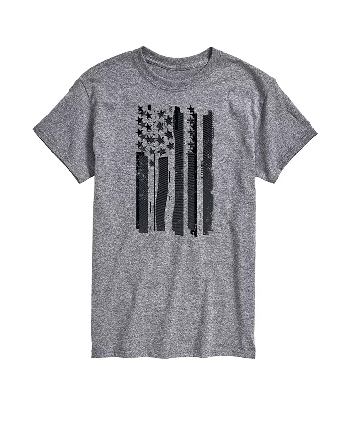 

Мужская футболка с коротким рукавом Glitch American Flag AIRWAVES, серый