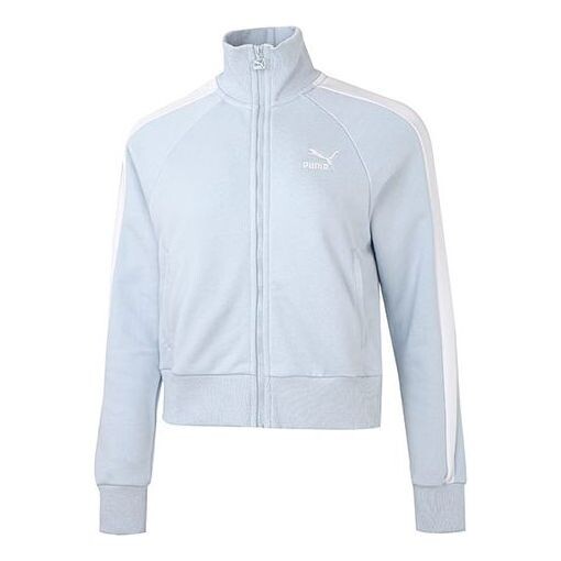 

Куртка iconic t7 embroidery logo zip jacket blue Puma, синий
