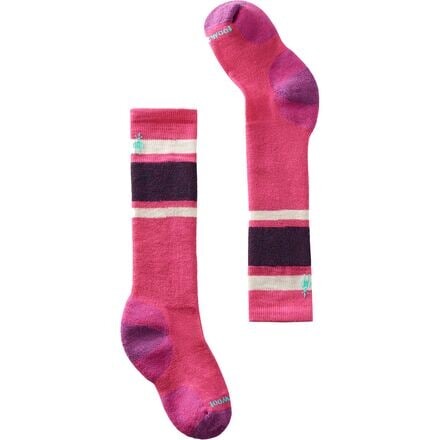 

Носки Wintersport Full Cushion Stripe OTC — детские Smartwool, цвет Power Pink