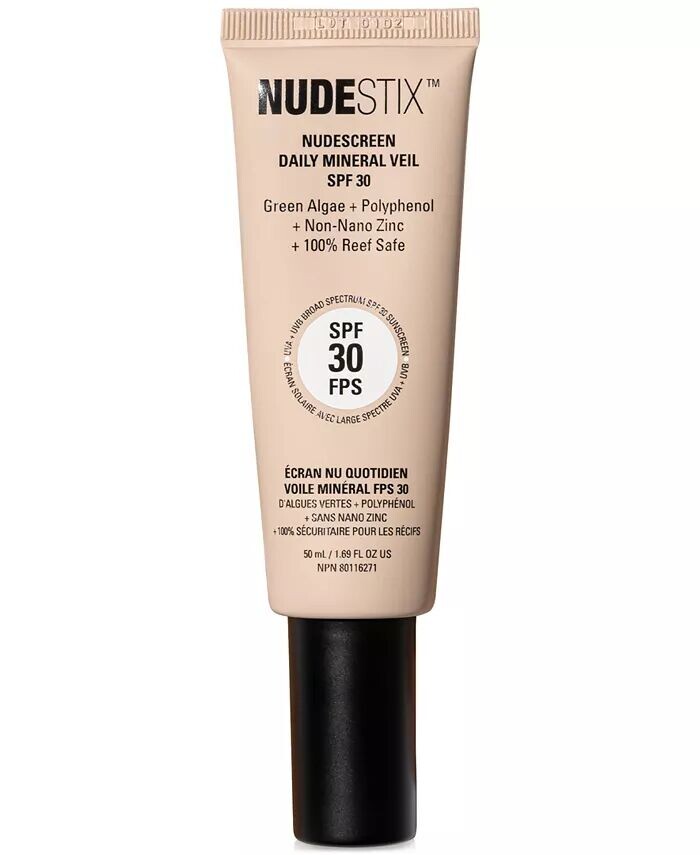Крем для лица SPF NUDESTIX Nudescreen Daily Mineral Veil,, цвет Warm - (natural tan tint) — фото 3