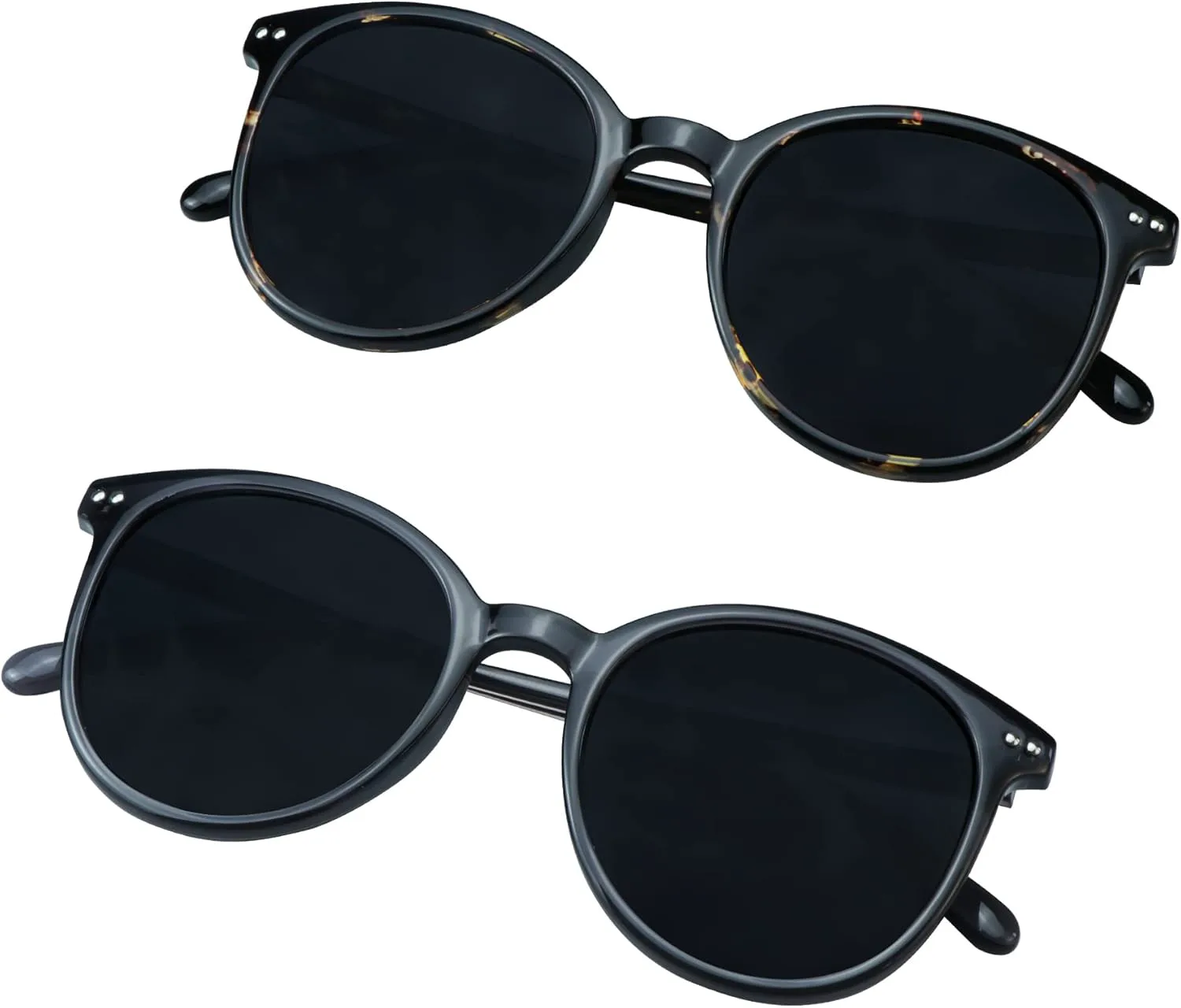 

Солнцезащитные очки VisionGlobal, 2 пары, поляризованные/для чтения, с линзами UV400 для женщин, модные солнцезащитные очки для вождения, 01floral+01gray