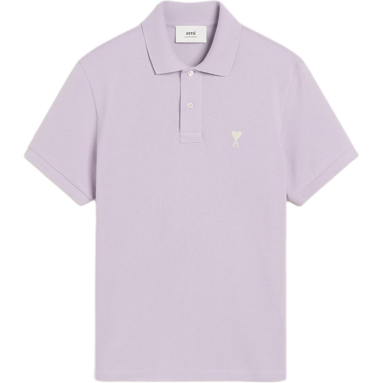 

Поло с вышитым логотипом Ami De Coeur от Ami Paris AMIPARIS, светло-фиолетовый