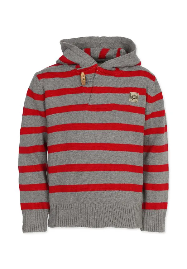 Толстовка с капюшоном Band Of Rascals, Red/Grey