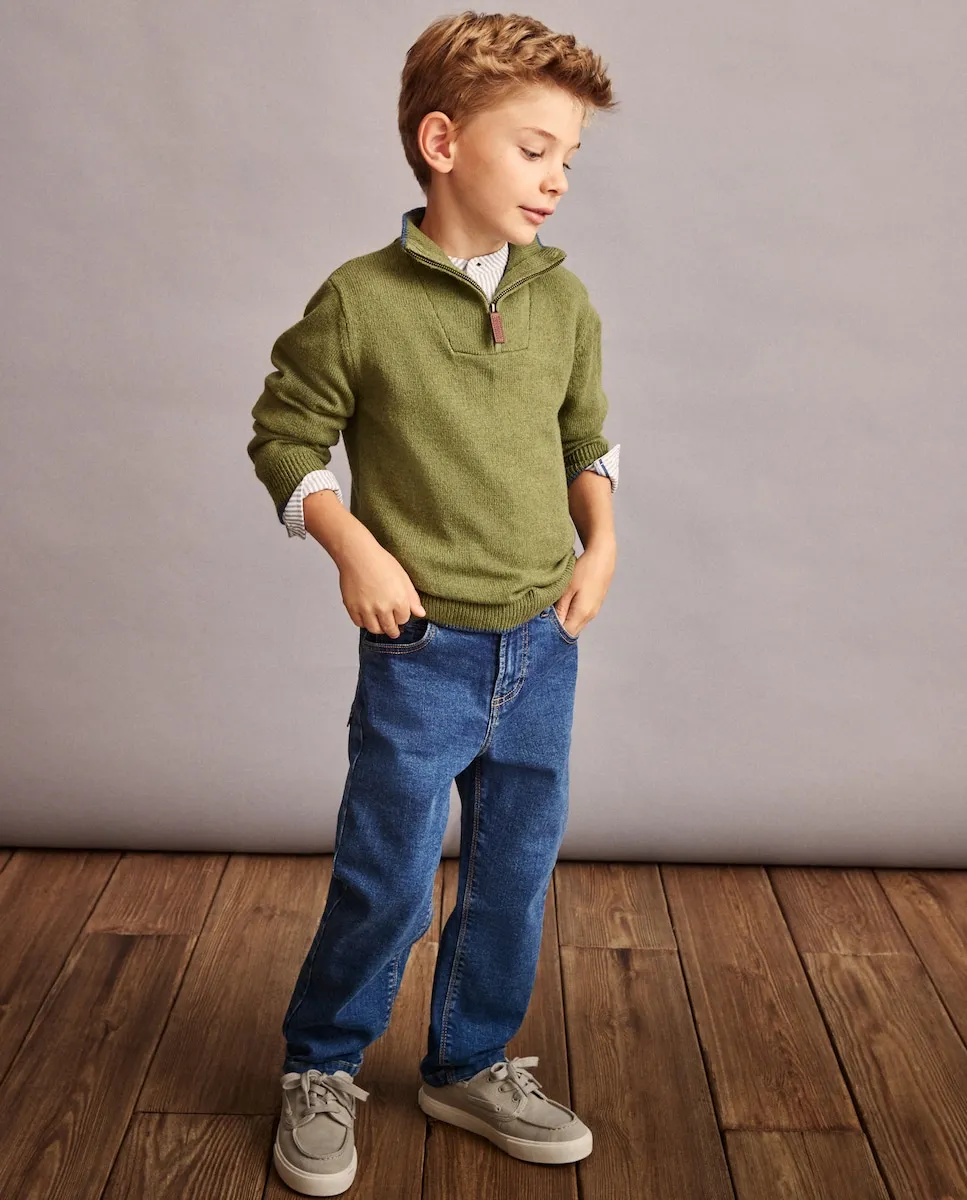 

Детский свитер на молнии Coconut El Corte Inglés, зеленый