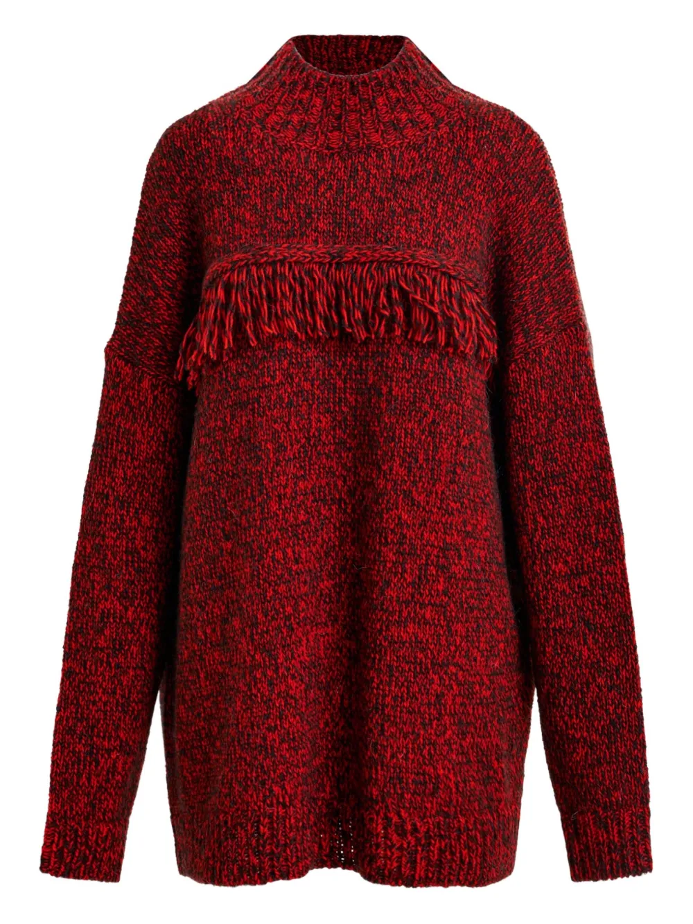 

Свитер с бахромой от Инны Essentiel Antwerp, красный