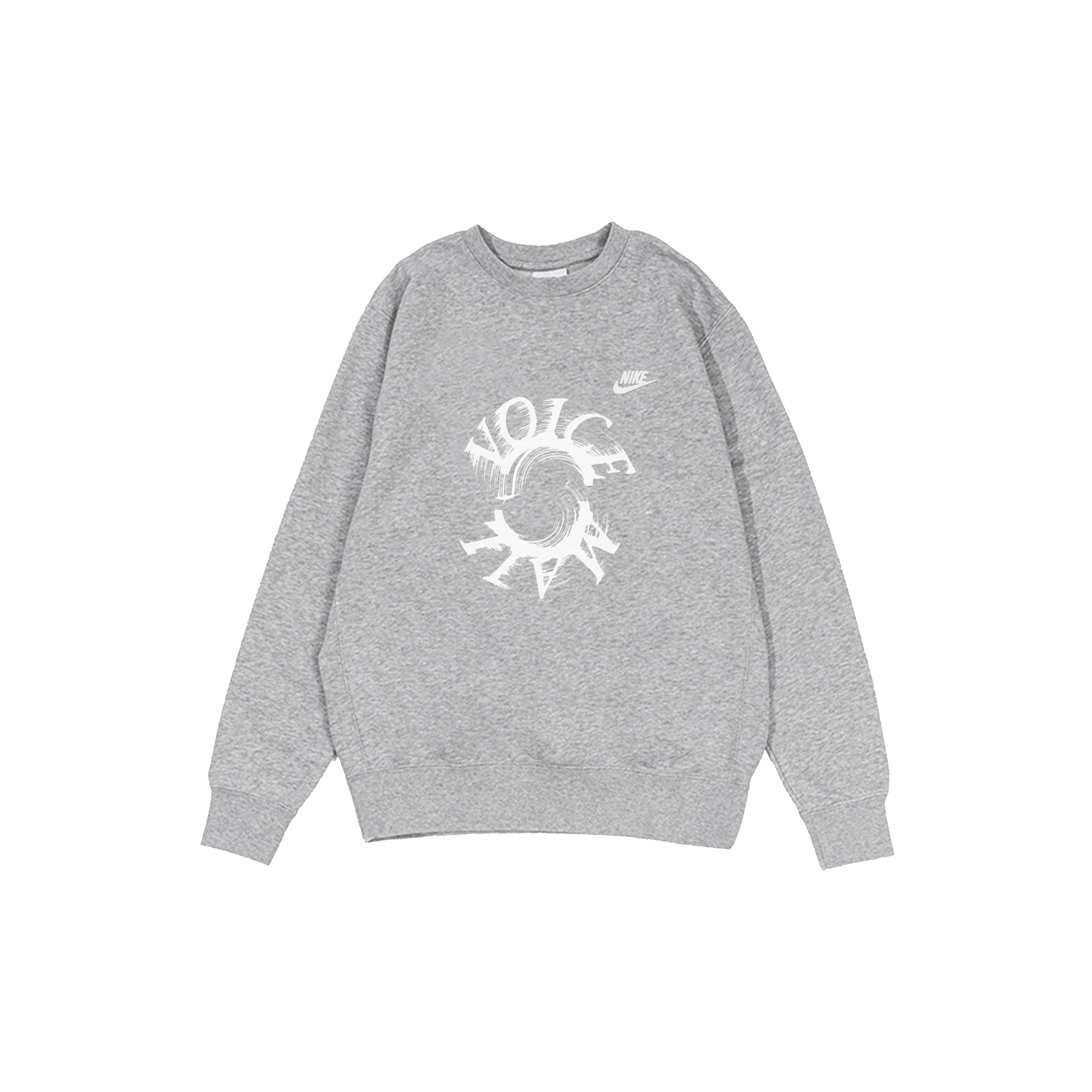 

Nike Мужские толстовки серые с круглым вырезом, средней толщины, другие