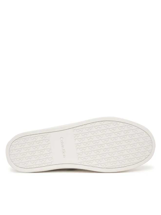 Calvin Klein Кроссовки Classic Cups Lace Lth Emb Tongue HM0HM02237 белые — фото 4