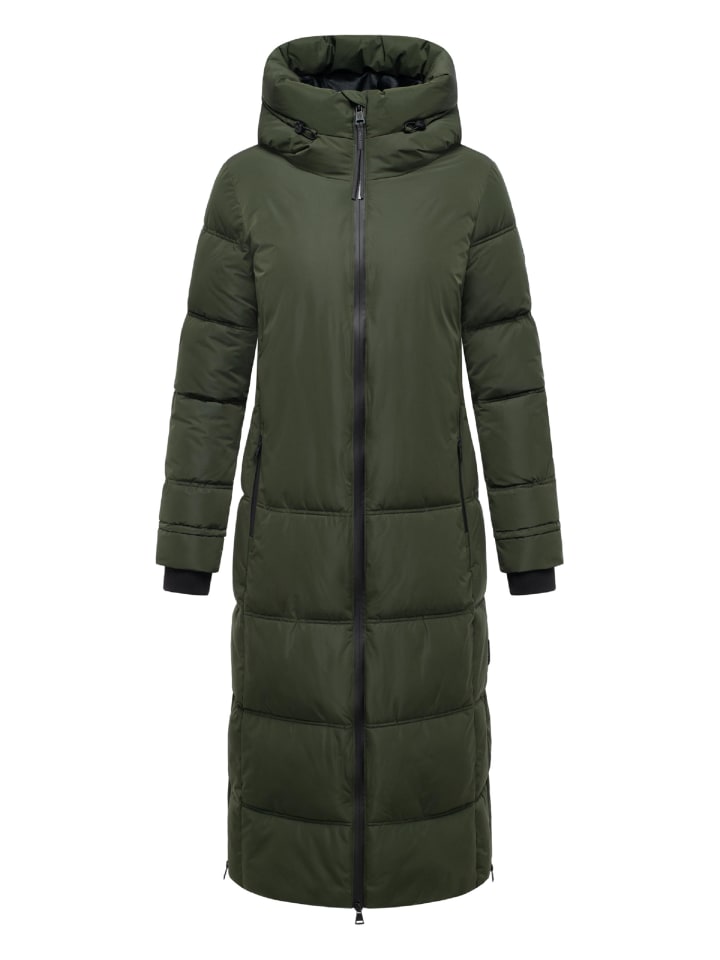 

Стеганое пальто Honiaa XVI темно-оливкового цвета Marikoo