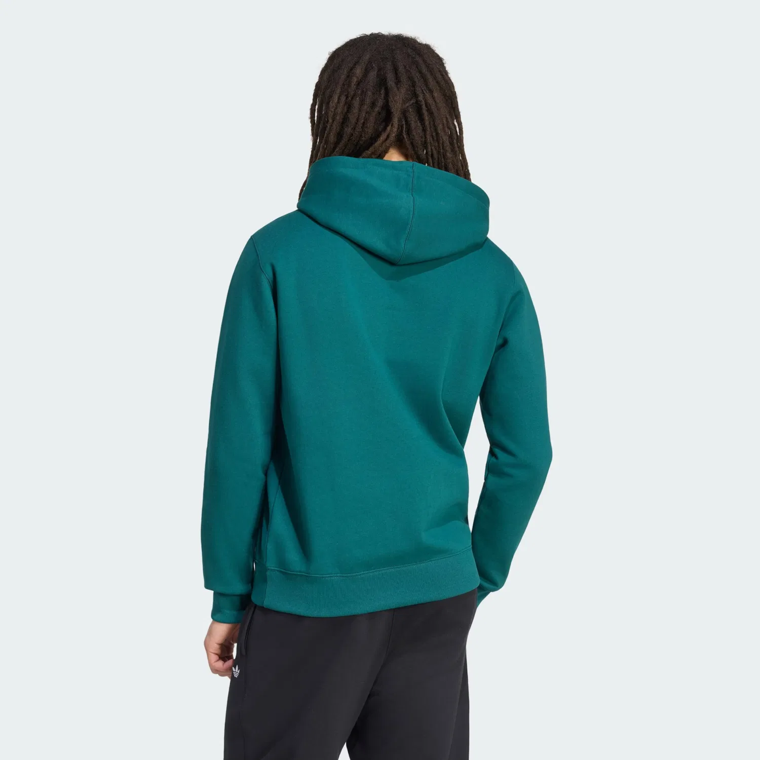 Толстовка Adidas Originals Trefoil Essentials бирюзового цвета — фото 3