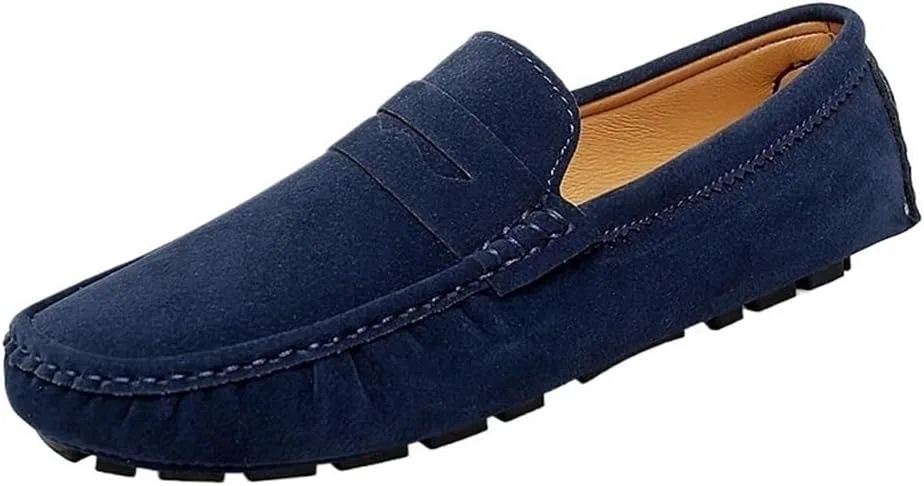 Лоферы Slip-On, замшевые, синие DHFIRUFSHLO