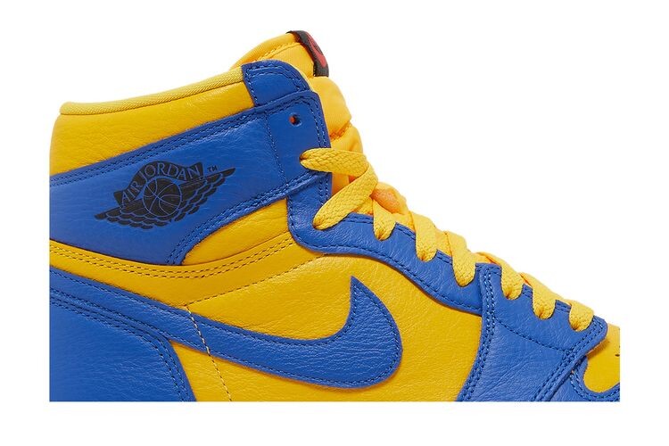 Кроссовки Air Jordan Wmns Air Jordan 1 Retro High OG Reverse Laney, желтый — фото 2