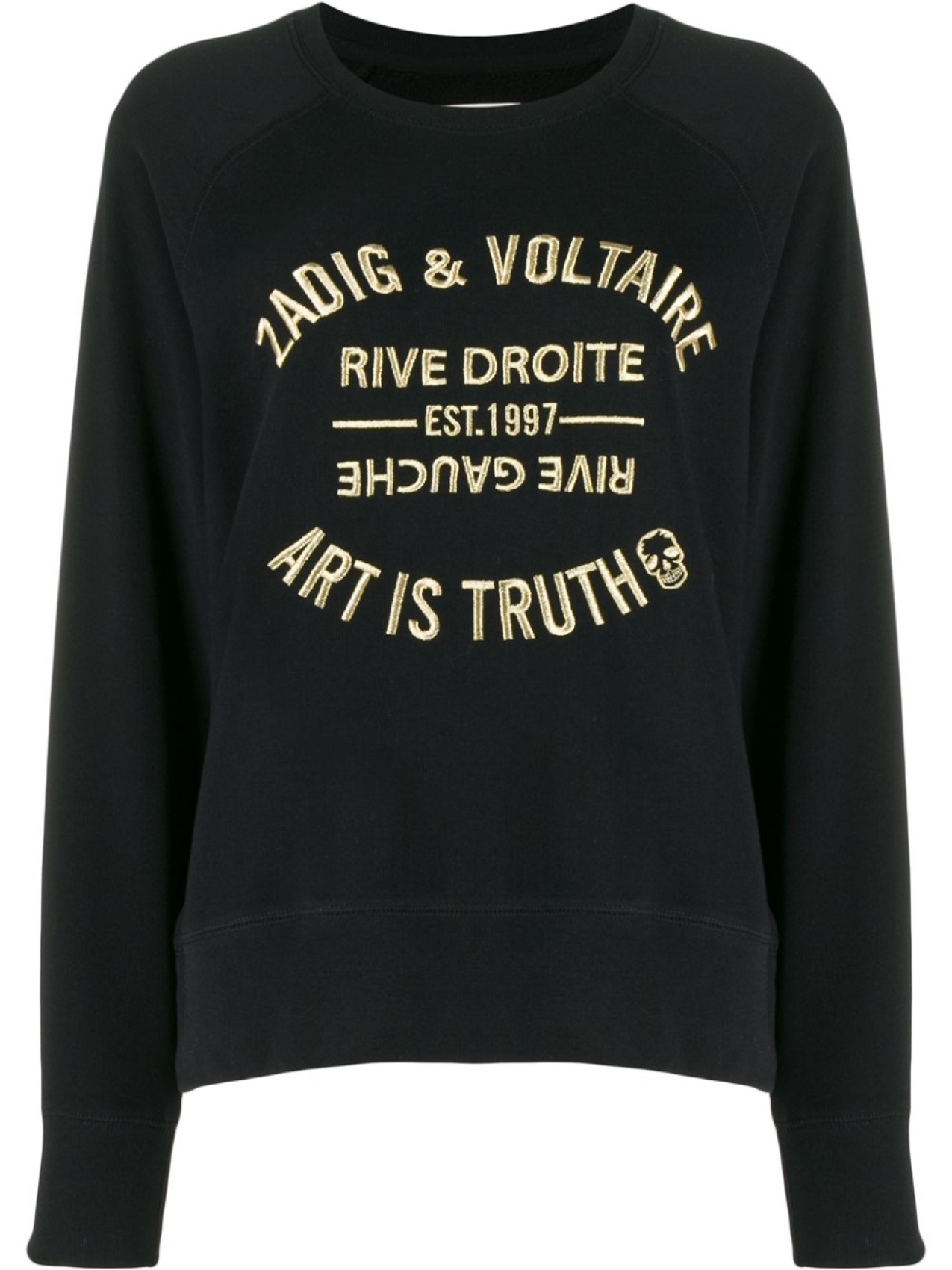 

Zadig&Voltaire толстовка Art Is Truth с вышивкой, черный