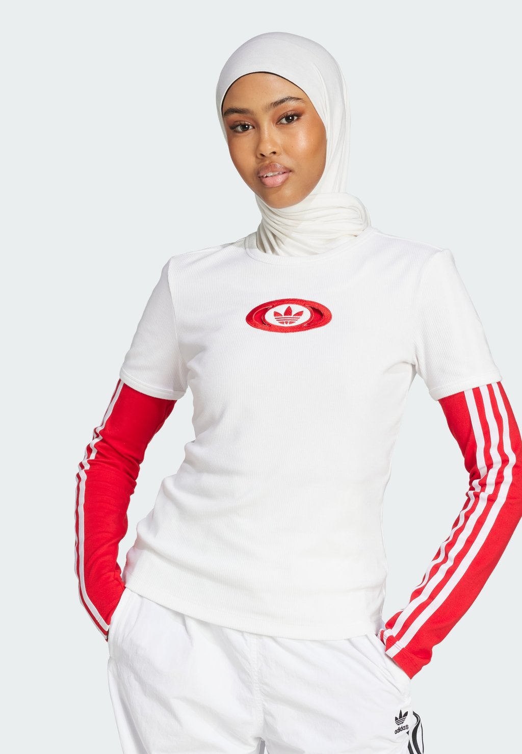 

Футболка с принтом CAMPUS TEE Adidas Originals, белый
