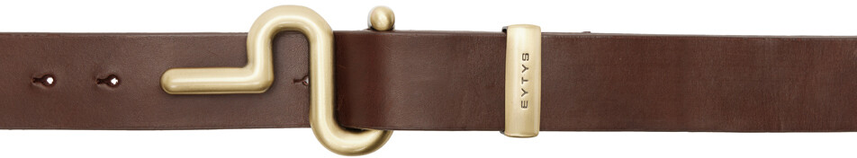 

Коричневый пояс Зейна EYTYS, Brass/Vintage brown