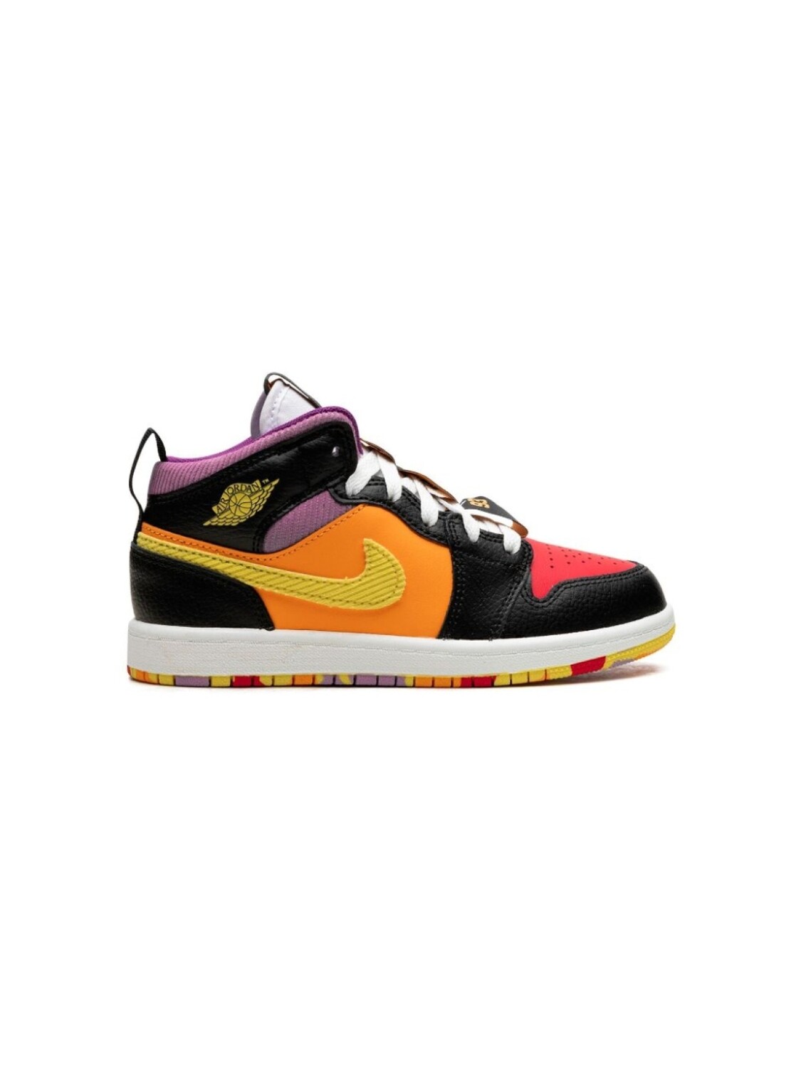Jordan Kids кроссовки Air Jordan 1 Mid Six Championships, черный — фото 2