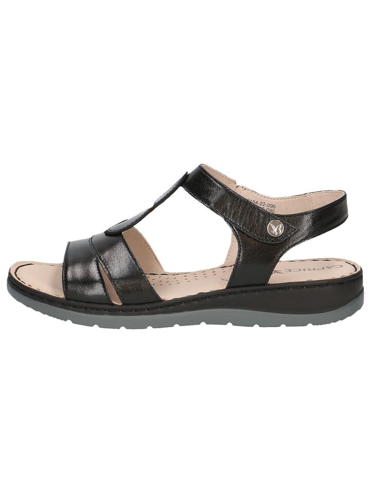 Сандалии на плоской подошве Caprice Sandalette, цвет BLACK MET.COMB — фото 4
