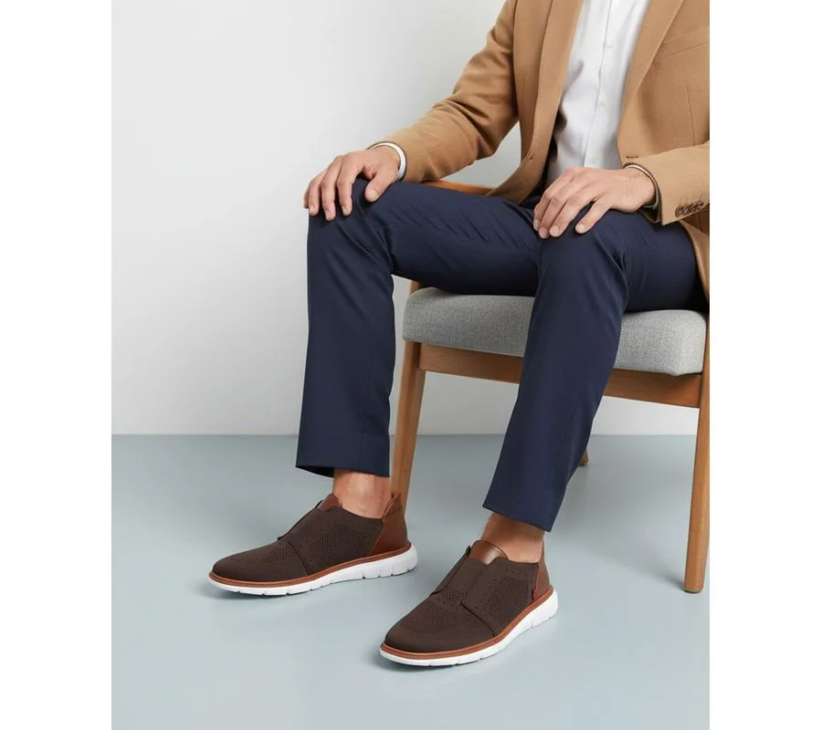 Мужские легкие сетчатые оксфорды South Street с технологией Hands-Free Slip On Marc Joseph New York, коричневый — фото 2