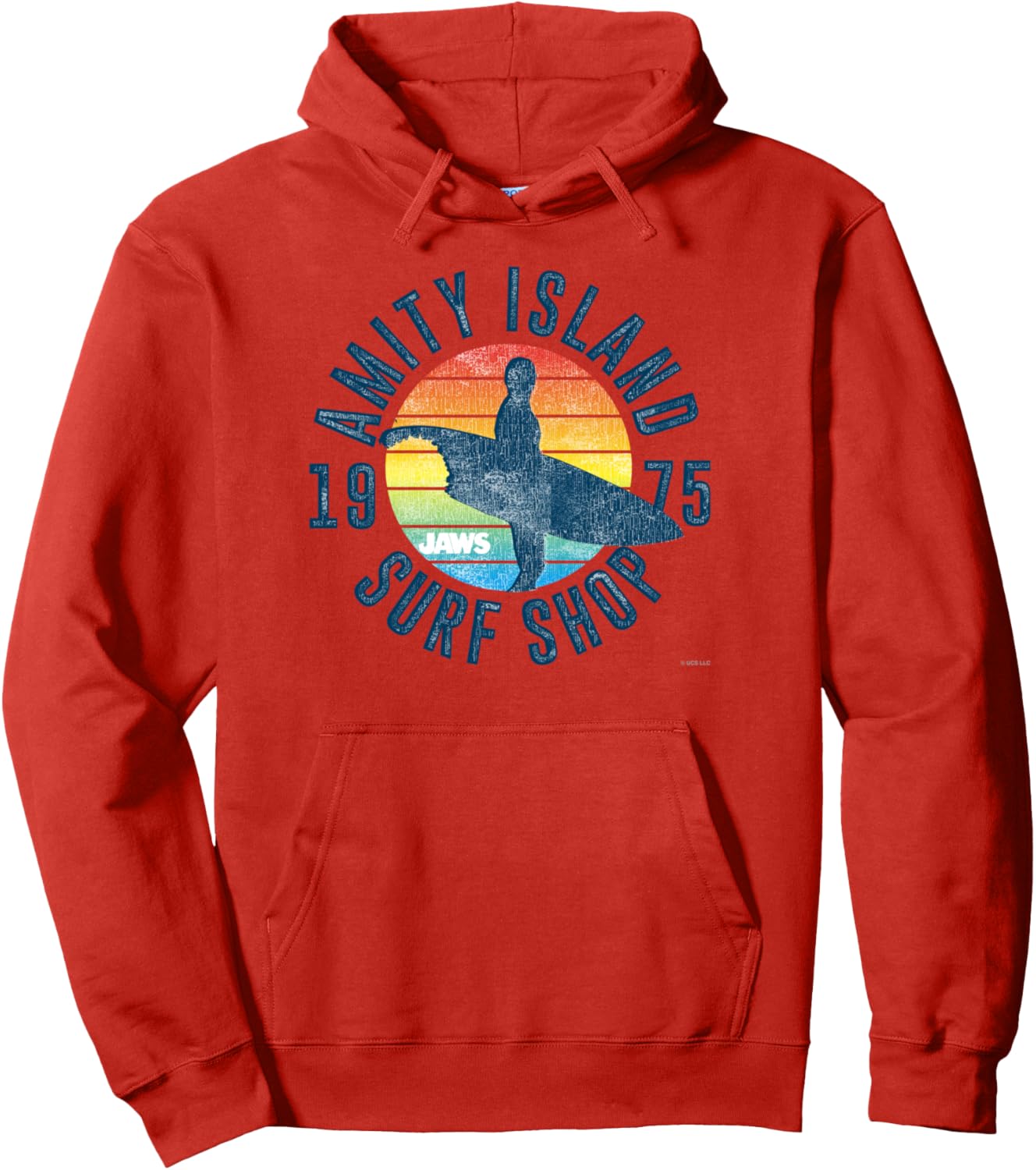 

Худи Jaws AMITY ISLAND SURF SHOP 1975, красный