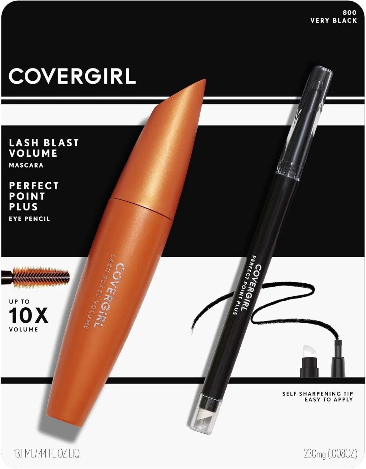 Набор для макияжа тушь для ресниц и подводка Covergirl Very Black/Black Onyx 0.44 fl oz — фото 3