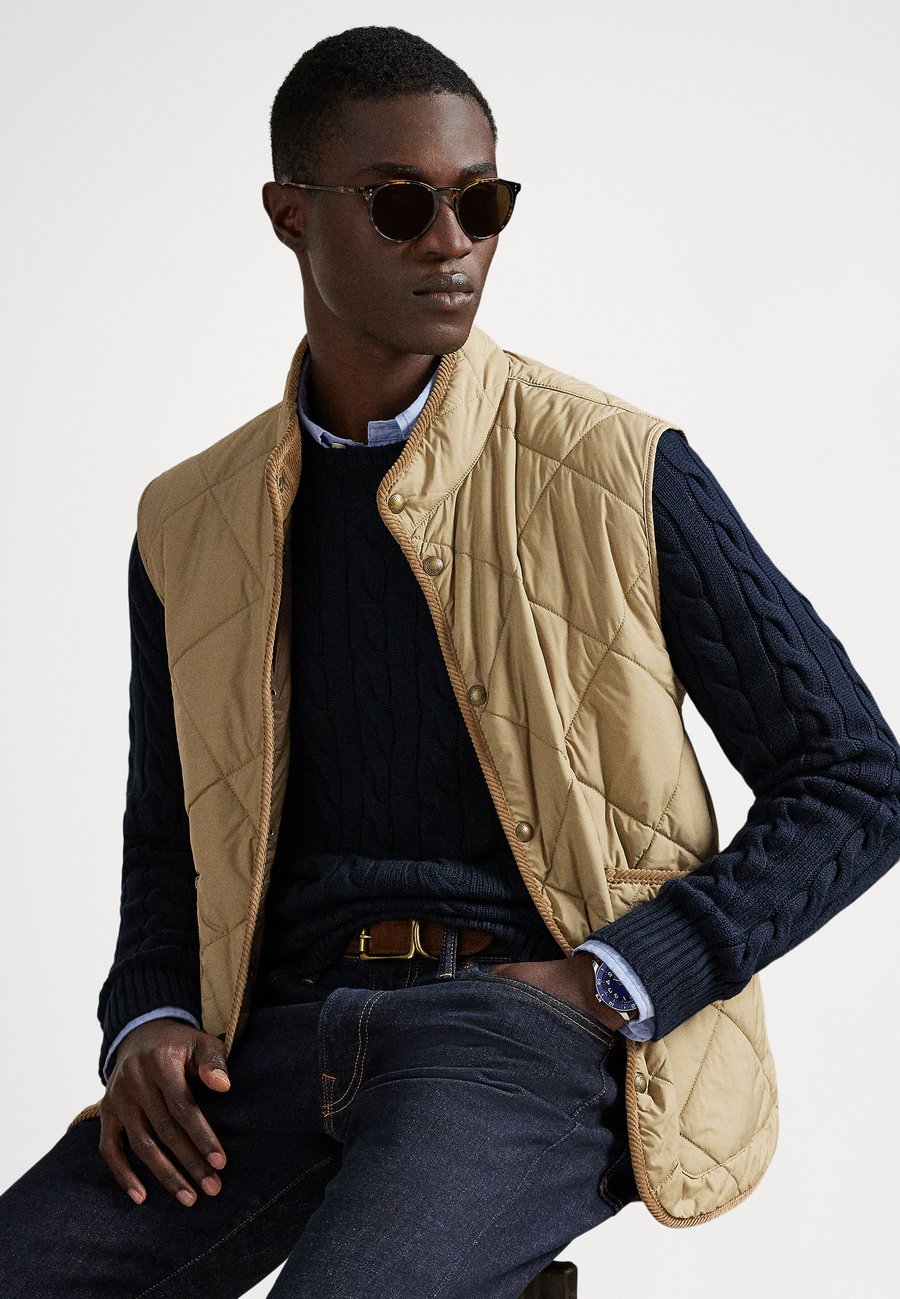 Куртка Polo Ralph Lauren THE HURSTON QUILTED UTILITY VEST, Desert Khaki/Khaki — фото 3