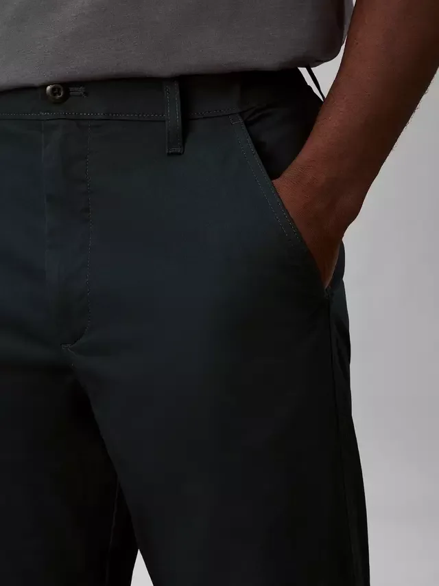 Прямые брюки из эластичного хлопка в стиле 90-х, темно-синие Calvin Klein — фото 4