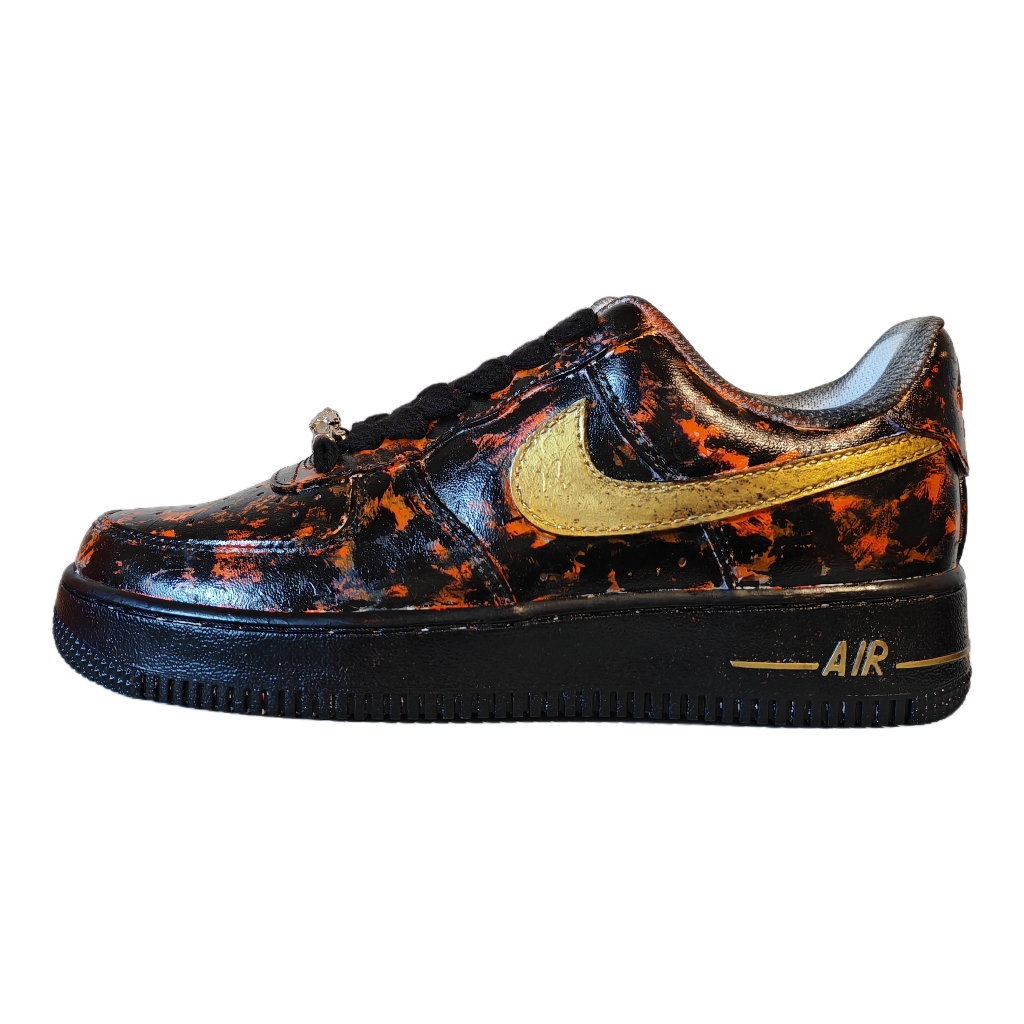 

Nike Кроссовки для скейтбординга Air Force 1 Camouflage Youth с низким верхом, противоскользящие, мужские, черные