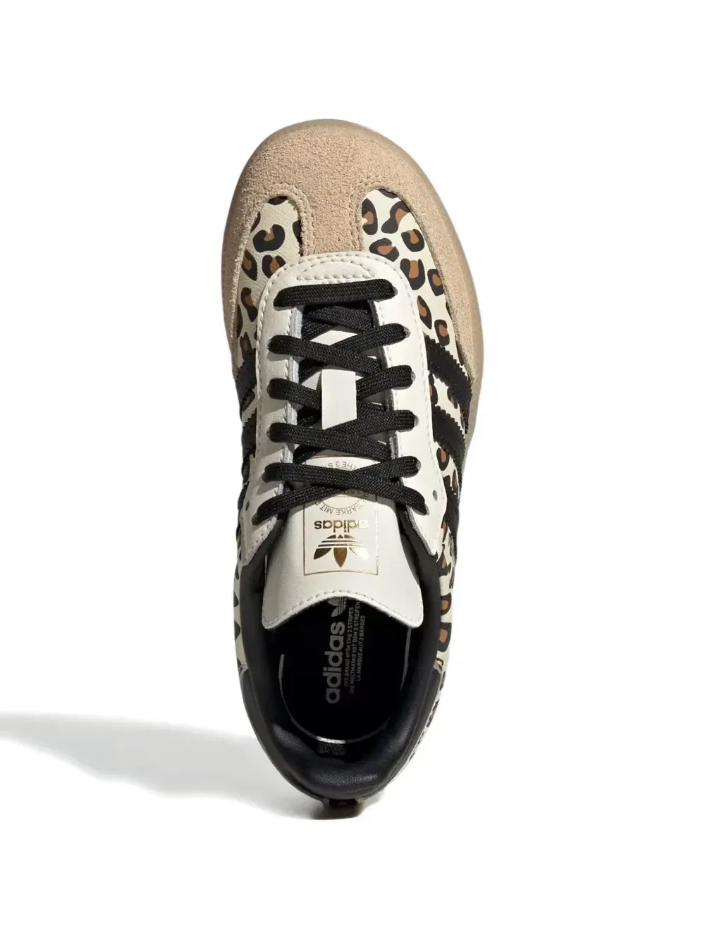 Кроссовки Samba OG с леопардовым принтом adidas, бежевый — фото 4