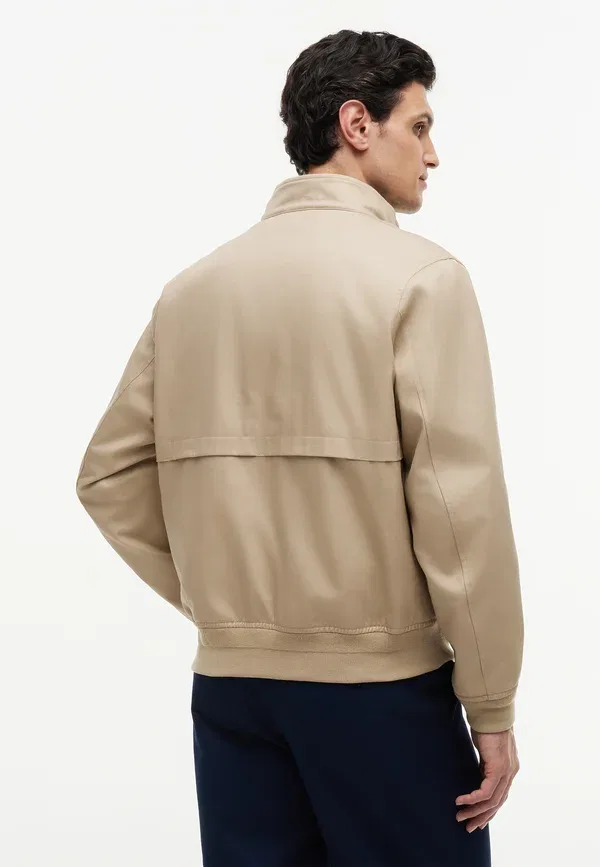 Куртка-бомбер Tommy Hilfiger Classic Harrington Core Essentials, батик хаки — фото 3