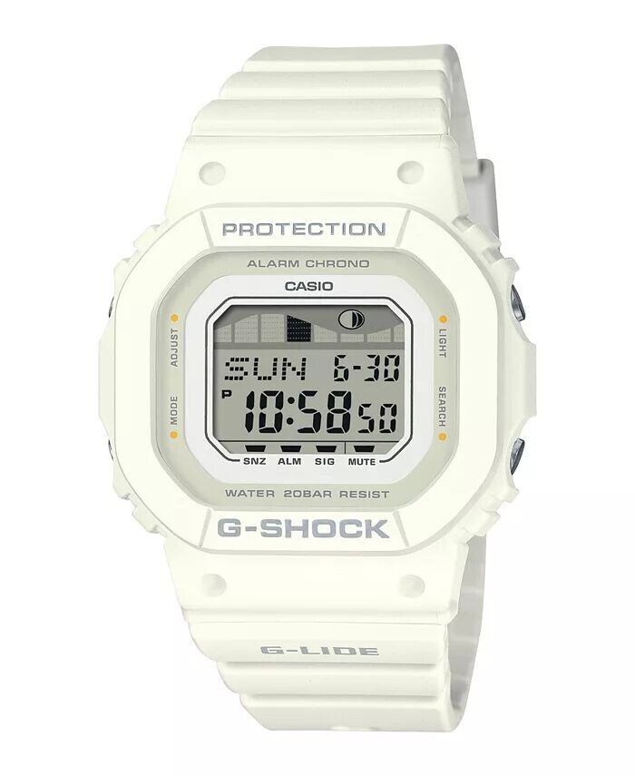 

Унисекс цифровые часы из белой смолы, 40,5 мм GLXS5600-7B G-Shock, белый