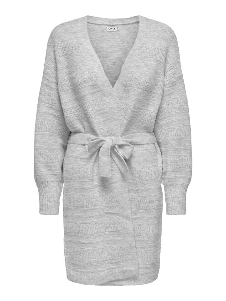 

Вязаный свитер светло-серого меланжевого цвета ONLY