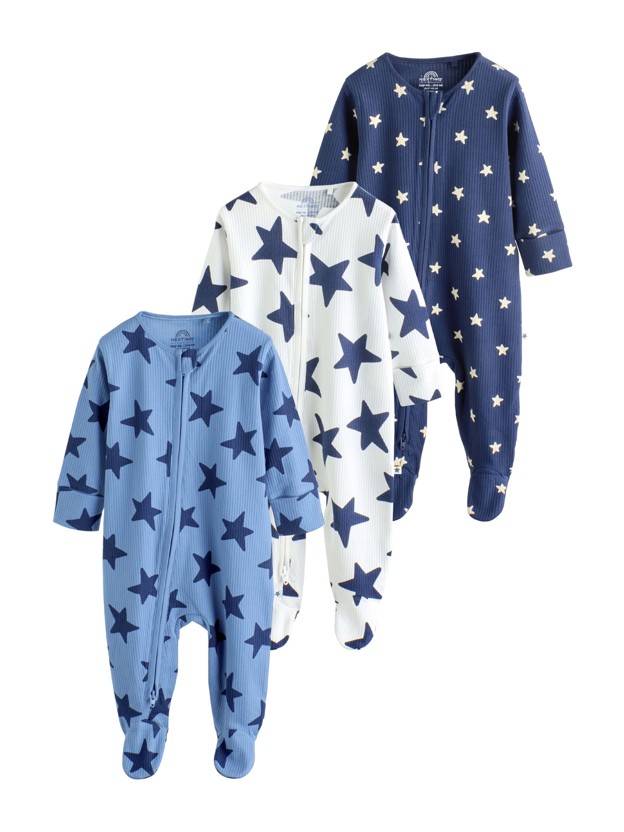Next Пижама в цветах Navy, Royal Blue, White